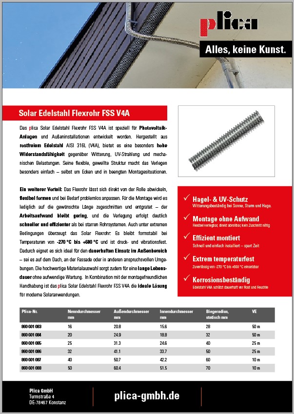 Solar Flexrohr
